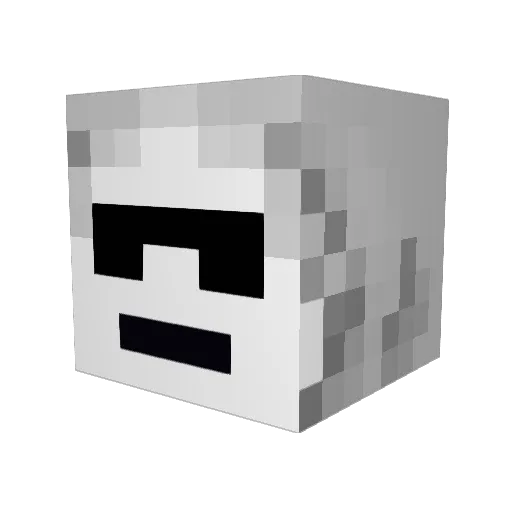 SVYeaha Minecraft avatar head, 3D render
