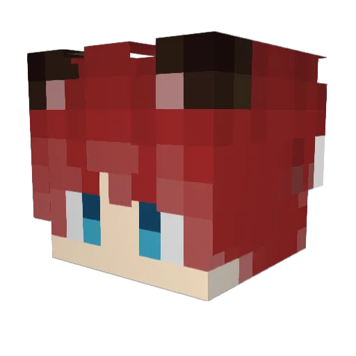 SV_0712 Minecraft avatar head, 3D render