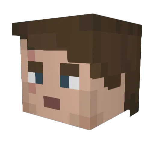 SV_86 Minecraft avatar head, 3D render