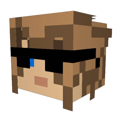 SV_PAULLL Minecraft avatar head, 3D render