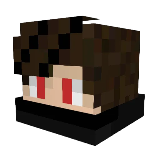 SVagster Minecraft avatar head, 3D render