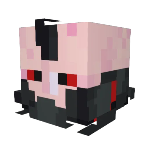 SW0_0 Minecraft avatar head, 3D render
