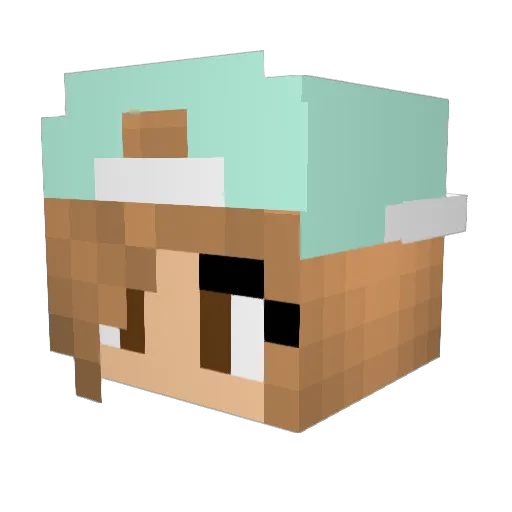 SW33TY_PI3 Minecraft avatar head, 3D render