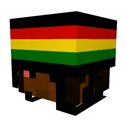 SWADAAN Minecraft avatar head, 3D render