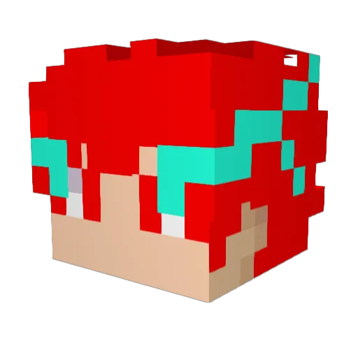 SWAGChintuYT Minecraft avatar head, 3D render
