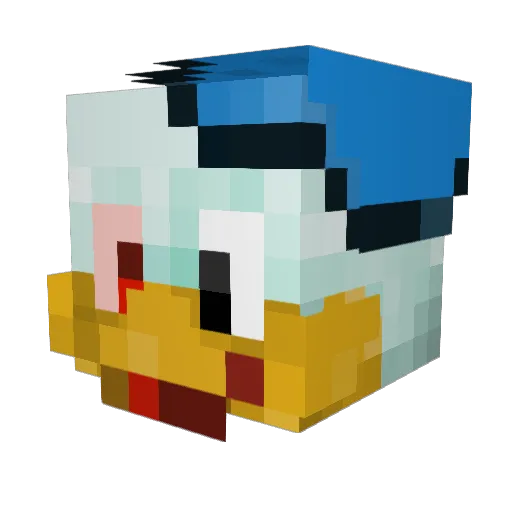 SWAGSMOKER Minecraft avatar head, 3D render