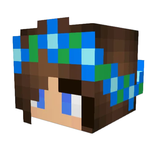 SWATminer Minecraft avatar head, 3D render