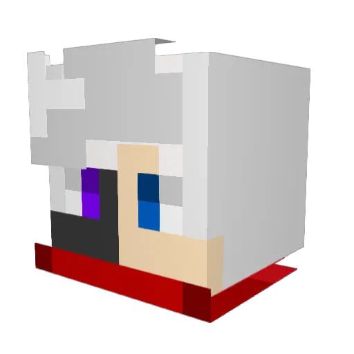 SWBPolar15 Minecraft avatar head, 3D render