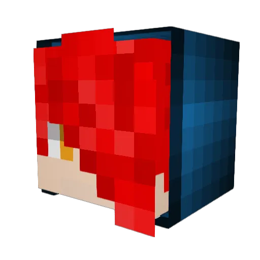 SWCRageM Minecraft avatar head, 3D render