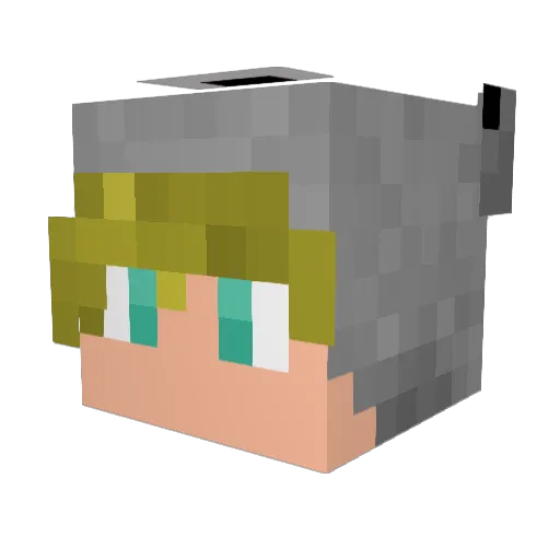 SWD33 Minecraft avatar head, 3D render