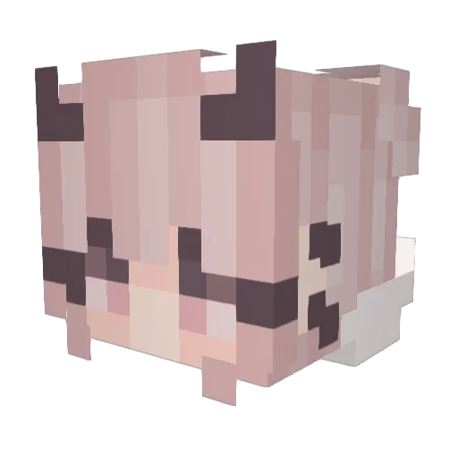 SWEAR21036165 Minecraft avatar head, 3D render