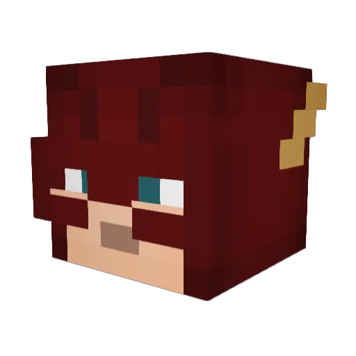 SWEATY_DANO Minecraft avatar head, 3D render