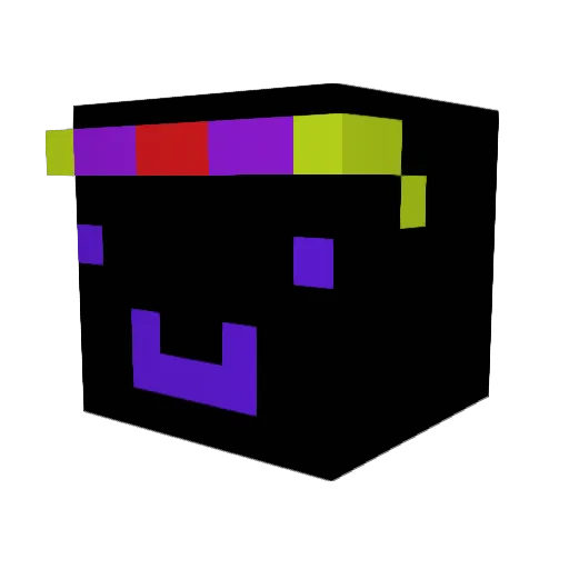SWEDNEVER Minecraft avatar head, 3D render