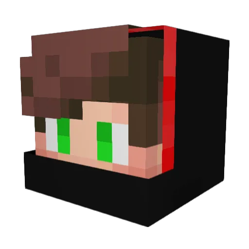 SWEETFAB Minecraft avatar head, 3D render