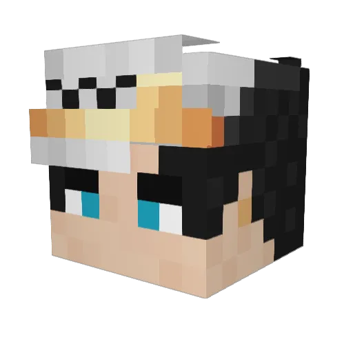 SWEETLOL Minecraft avatar head, 3D render