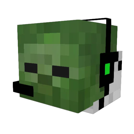 SWEpro03 Minecraft avatar head, 3D render