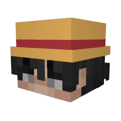 SWIIR0 Minecraft avatar head, 3D render