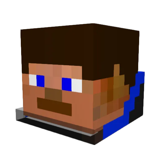 SWILL10 Minecraft avatar head, 3D render