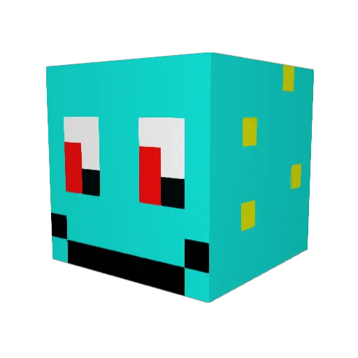 SWINTSS Minecraft avatar head, 3D render
