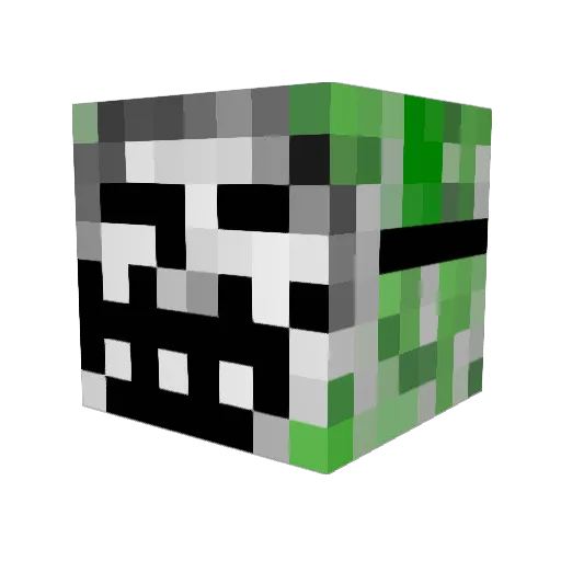 SWOLboi Minecraft avatar head, 3D render