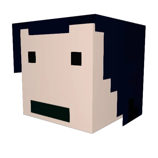 SWOON__ Minecraft avatar head, 3D render