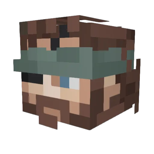 SWOOTHIENOODLE Minecraft avatar head, 3D render