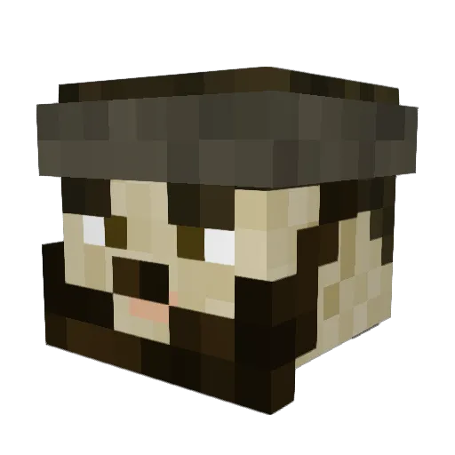 SWTORII Minecraft avatar head, 3D render