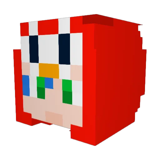 SWWTE Minecraft avatar head, 3D render