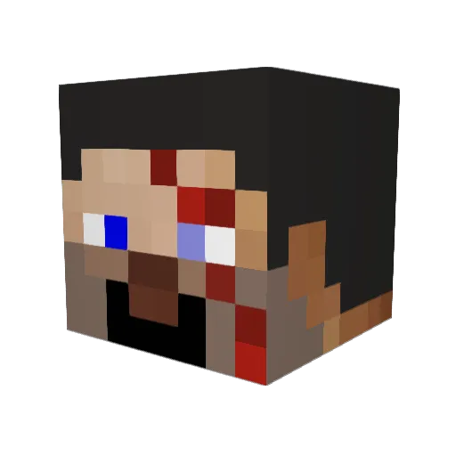 SWiftBOnea Minecraft avatar head, 3D render
