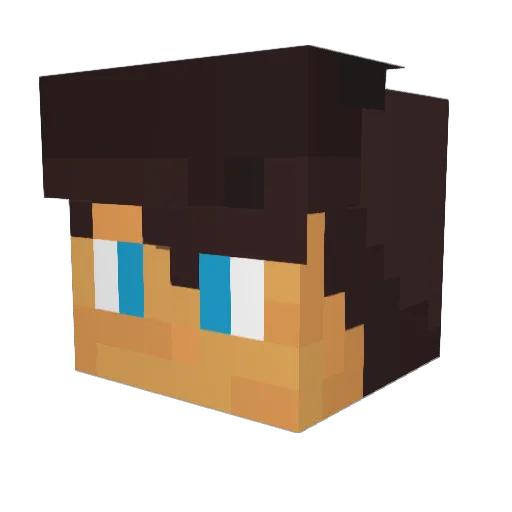 SWiftyUS Minecraft avatar head, 3D render