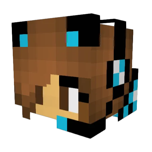 SWolf1717 Minecraft avatar head, 3D render