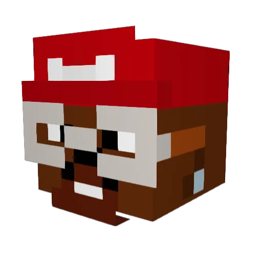 SXLAARR Minecraft avatar head, 3D render