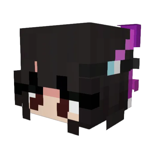 SXMXE Minecraft avatar head, 3D render