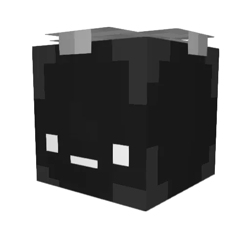 SXRKA Minecraft avatar head, 3D render