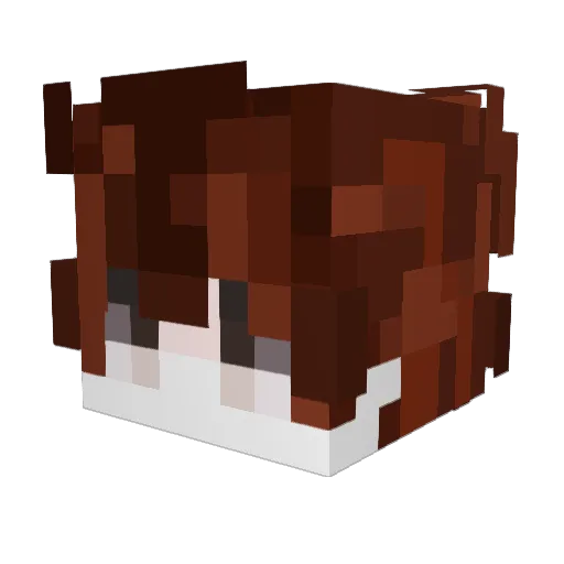 SXULZVY Minecraft avatar head, 3D render