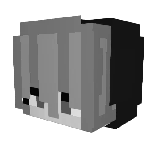 SY0109 Minecraft avatar head, 3D render