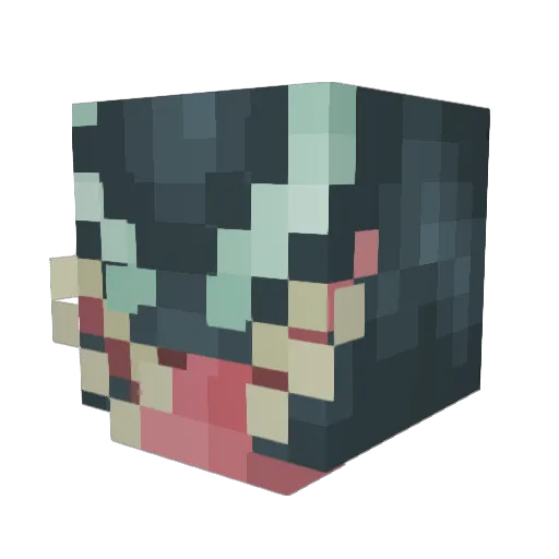 SYAIT4N Minecraft avatar head, 3D render