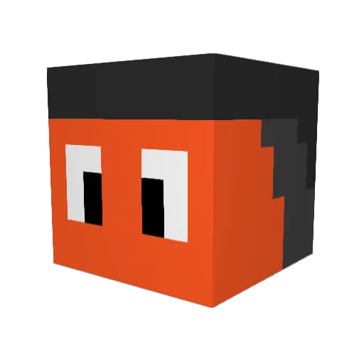 SYAKE846 Minecraft avatar head, 3D render