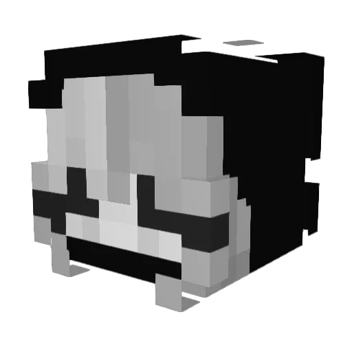 SYA_PEO Minecraft avatar head, 3D render