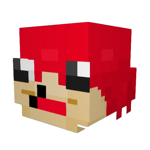 SYB24 Minecraft avatar head, 3D render
