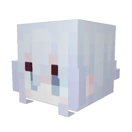 SYBAE Minecraft avatar head, 3D render