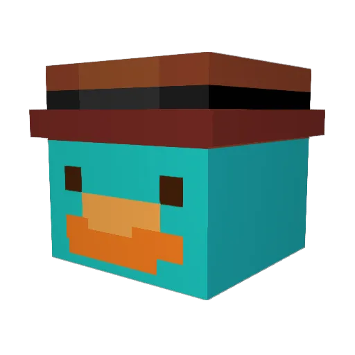 SYH3Z07 Minecraft avatar head, 3D render