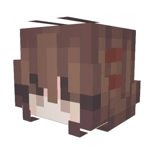 SYING14 Minecraft avatar head, 3D render