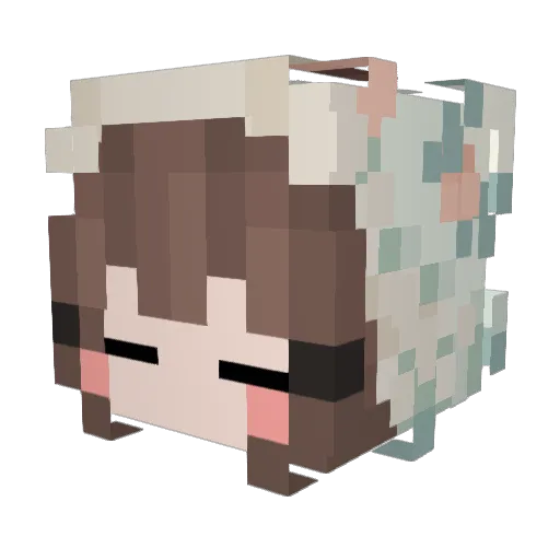 SYJMZ Minecraft avatar head, 3D render