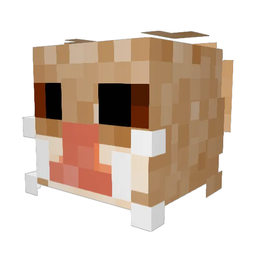 SYK_1 Minecraft avatar head, 3D render
