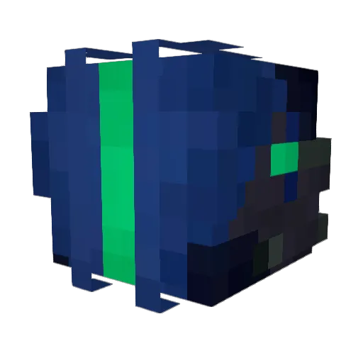 SYLUX0091 Minecraft avatar head, 3D render