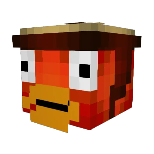 SYMPY_CS Minecraft avatar head, 3D render