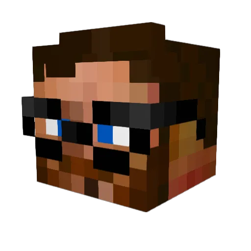 SYMSY84 Minecraft avatar head, 3D render