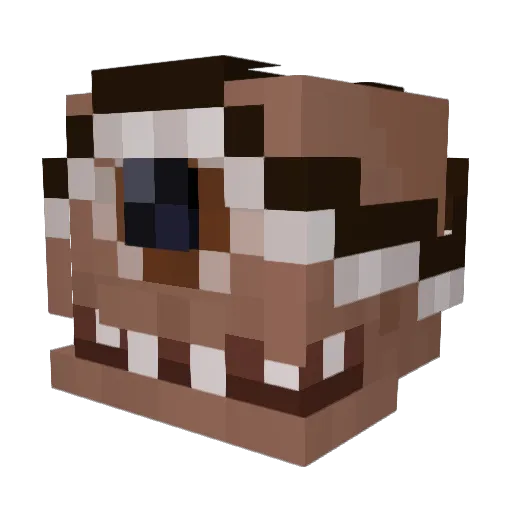 SYMYR Minecraft avatar head, 3D render