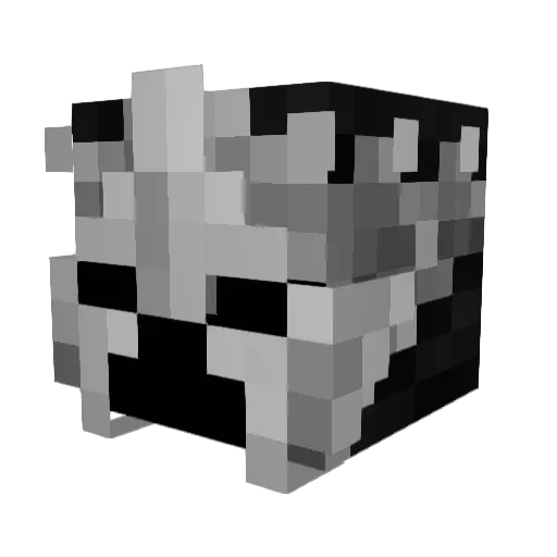 SYNCHR0SHAD0W Minecraft avatar head, 3D render